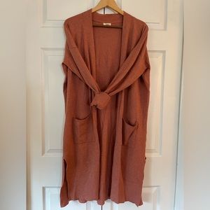 Coral Duster Cardigan